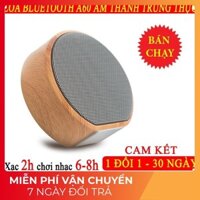 HOT- Loa Bluetooth Mini không dây vỏ gỗ A60 , Bass mạnh, Pin trâu -DC3547