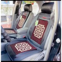 HOT - Lót ghế hạt gỗ hoa văn ZikZak bắt mắt - Lót ghế massage lưng