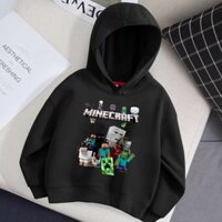 HOT Loz Áo hoodie Dáng Rộng In Hình game Thời Trang Mùa Đông Cho Bé Trai