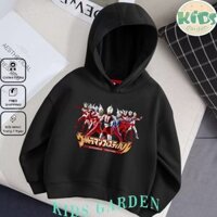 HOT Loz Áo Khoác hoodie Vải cotton In Hình ultraman Thời Trang Mùa Đông Cho Bé Trai