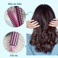 {HOT} - Lược điện nova 3in1 tạo kiểu uốn tóc, lược tròn gỡ rối chải tóc sấy phồng, cúp, xoăn mini bỏ túi đa năng