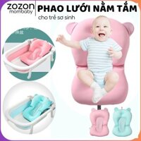 [HOT] Lưới tắm cho bé, phao nằm tắm cho trẻ sơ sinh xốp lưới vải chống trơn trượt đặt vào chậu tắm đỡ lưng đầu an toàn "