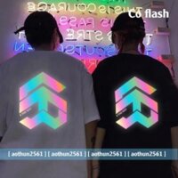 HÓT - MẪU ÁO ĐÔI CẶT HÓT Áo Tay Lỡ Unisex [5 The Way] Phản Quang 7 màu