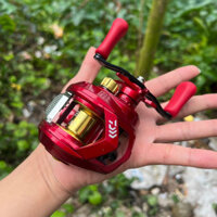 hot Máy câu ngang Daiwa màu đỏ có tiếng kêu Drag Click tải cá 10kg big sale