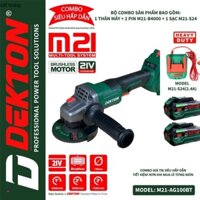 HÓT Máy Mài Dùng Pin/Công Tắc Bóp/Dekton M21- AG100B/Chân Pin Phổ Thông MKT9 (thân máy chưa pin xạc) cát trang