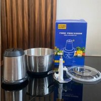 HOT MÁY XAY THỊT CỐI INOX DAO 4 LƯỠI FOOD PROCESSOR 2 LÍT/ LƯỠI DAO DỰ PHÒNG SL Có Hạn