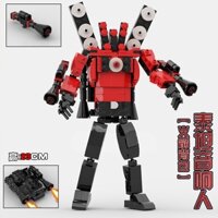 Hot Mới Skibidi So sánh Nhà Vệ Sinh Thích Lego Khối Xây Dựng Âm Thanh Dark V Titan TV Người Vệ Sinh Người vs Màn Hình Người Đàn Ông Gắn Hình Mô Hình Giá