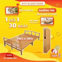 [HOT MÙA HÈ] Giường Gấp Gọn Thông Minh ROYALDECORHN Giường Gấp Tiện Lợi, Giường Tre Bà Đẻ Hơ Than