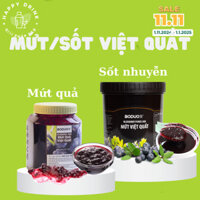 [HOT] Mứt quả/Mứt sốt Việt Quất Boduo, hộp 1,36kg và 1kg dùng pha trà hoa quả, trà sữa kèm bộ công thức 4 món
