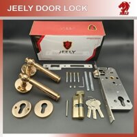 [HOT NEW] KHÓA PHÂN THỂ JEELY - KHÓA TAY GẠT cửa gỗ,cửa nhựa, cửa nhôm, cửa sắt -  KHÓA CỬA HỢP KIM MÀU VÀNG GOLPT2309G