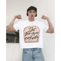 HOT- Noitolen Áo Thun Boxy Bread Beast Tee White Unisex Local Brand