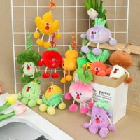 Hot Phong Cách Kéo La Hét Rau Trái Cây Búp Bê Sang Trọng Búp Bê Móc Khóa Cửa Hàng Ba Lô Túi Đồ Trang Trí Mặt Dây Chuyền Búp Bê