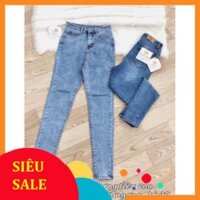 HOT QUẦN SKINNY JEANS LƯNG CAO RÁCH CẮT- hình thật ảnh bìa