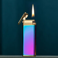 Hột Qụet Bật Lửa Gas Đá Siêu Mỏng Z641 Màu Trơn Độc Lạ - Dùng Gas Đá Cao Cấp  giao màu ngẫu nhiên