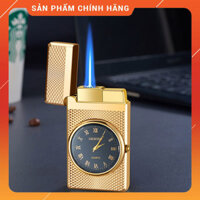 Hột Quẹt Bật Lửa Gas HF602 Khò 1 Tia Hình RồngQuan CôngKẻ Caro... Kiêm Đồng Hồ La Mã Độc Đáo - Kẻ caro