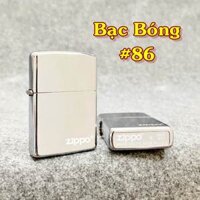 Hột Quẹt Bật Lửa trơn bóng bạc bóng có mộc đáy - xài xăng - Không Hộp