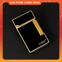 Hột Quẹt Bật Lửa Xăng Đá Zorro Z612-205B Màu Đen Viền VàngBạc - Z612-205B