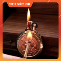 Hột Quẹt Bật Lửa Xăng Đá PATRIE Hình Đồng Xu Cá Tính Có 2 Kiểu Lấy Lửa Độc Đáo - PATRIE