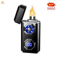 Hột quẹt điện ligher usb sạc type-c 2 tia plasma công suất cao công nghệ mới ngọn lửa cao 1cm mồi th
