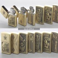 Hột Quẹt Zippo Đồng Nhiều Hình