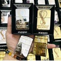 Hột Quẹt Zippo World Cup 2022 (Bạc)