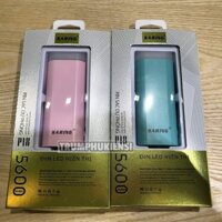 [HOT] SẠC DỰ PHÒNG SARING P15 màu xanh và hồng  - 5600 MAH