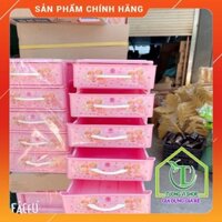 [Hot Sale 2022] Tủ nhựa mini 5 tầng Việt Nhật Màu Hồng - Tủ mini để bàn đựng mỹ phẩm - đồ dùng đa năng