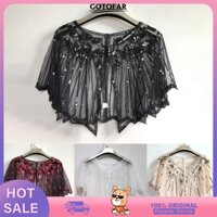 Hot sale  Áo Choàng Ren Lưới Đính Hạt Cườm Kim Sa Lấp Lánh Dễ Phối Đồ Thời Trang Mùa Hè Cho Nữ