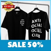 HOT -  (SALE) Áo thun anti social social club - Áo thun unisex tay lỡ form rộng BeWay  / uy tin chất lượng tốt