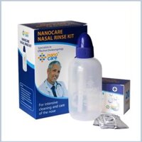 HOT SALE Bình Rửa Mũi Thẳng Nanocare Kèm 20 Gói Muối Shop đảm bảo uy tín