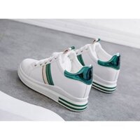 HOT SALE} Giày thể thao nữ tăng chiều cao trắng xanh-GS14 Lanastore