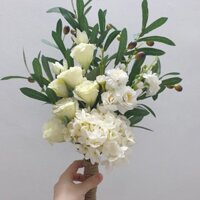 [HOT SALE] HOA CƯỚI CẦM TAY OLIVE- CÁT TƯỜNG- TRÀ NHẬT VÀ CẨM TÚ CẦU- Phụ kiện chụp ảnh cưới- hoa lụa nhập khẩu