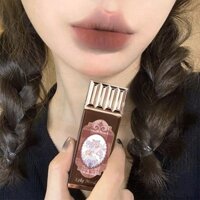 Hot Sale# Hua Zhi Stunning Feeling Lip Lacquer Chocolate Clouds Lip Balm Do Not Fade No Stain on Cup Delicate White Matte Finish Lipstick 12.26n