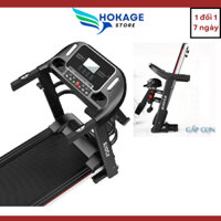 Hot Sale - Máy Chạy Bộ Điện Đa Năng Cao Cấp 14km Gấp Gọn Tại Nhà Kèm Máy Đánh Bụng Tặng 2 Tạ Tập Tay