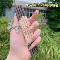 Hot Sale# NOVO fine-headed eyebrow pencil very thin fog feeling waterproof sweat-proof eyebrow pencil no fading no dizzy double-headed eyebrow pencil female supernatural 8cc