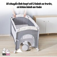 (Hot Sale) Quây cũi vải gấp gọn UMOO UM-08108 an toàn cho con - Hàng chính hãng