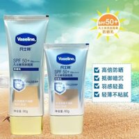 Hot Sale#[1425People Collection]Vaseline Sunscreen Make-up Base Small Gold Umbrella UV-Proof Anti-Light Old Body Face Refreshing Non-Greasy Men and Women10mj