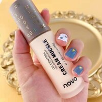 Hot Sale#[2762People Collection]NOVO Shimmer Cream Foundation Liquid Oil Control Concealer Moisturizing Brightening Skin Tone Student Nude Makeup Non-Cakey Primer bb Frost RX11