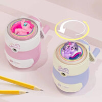 Hot Sale#[93%Positive Rate]New Rotating Pony Pencil Sharpener Hand Crank Pencil Sharpener for Elementary School Students Durable Children's Cartoon Sharpener RX11
