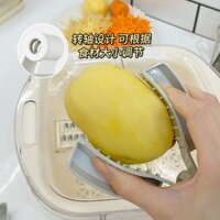 Hot Sale#[95%Positive Rate]Vegetable Cutting Hand Protector Kitchen Household Grater Antibacterial Multi-Functional Shredder Non-Hurt Hand Adjustable Thin Slicer Tool RX11