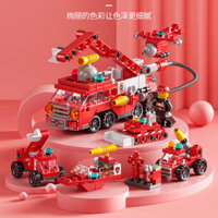 Hot Sale#Compatible Lego Blocks Boys Educational Assembly Car Toys Children Small Particles Transforming Robot King Kong Special Police3.22lfl