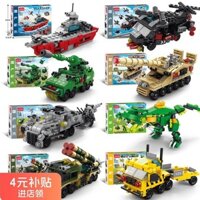 Hot Sale#Compatible Lego Building Blocks Dinosaur Engineering Vehicle Military Boys Educational Assembly Toy Children's Elementary School Gift3.22lfl
