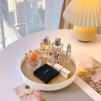 Hot Sale#Desktop Wooden Tray Hallway Key Decoration Dressing Table Aromatherapy Perfume Nordic StyleinsCosmetics Storage Tray4jua