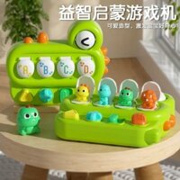 Hot Sale#[Exercise logical thinking]Dinosaur Hide and Seek Mechanism Box1Year-Old Baby Cause and Effect Toy Pop-Up Switch Button Bouncing Fun2RX11