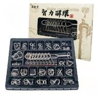 🔥Hot SALE🔥móc khoá iq 25pcs Bộ Đồ Chơi Khóa Khổng Minh Phát Triển IQ Cho Trẻ Em Và Người Lớn
