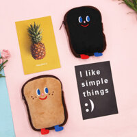 Hot Sale#New Toast Coin Purse Girl Heart ins Storage Plush Bag Lovely Soft Cute Bread Man Bus Card Package3.29lfl