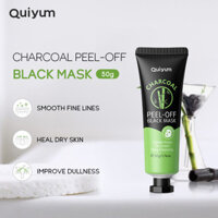 Hot Sale#QUIYUM Bamboo Charcoal Peel-Off Mask50g Boxed Smear-On Pore Cleansing Nose Strips Manufacturer4.2lfl