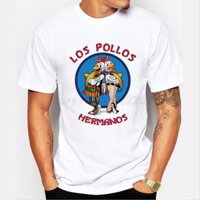 Hot sales breaking bad los pollos hermanos chicken brothers white 001 mens t shirts 701230