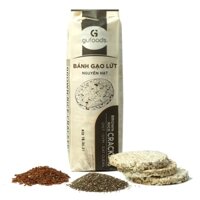 Hot sales cheap Bánh gạo lứt ăn kiêng GUfoods (170g = 18 bánh) - Các vị Yến mạch Huyết rồng Tím than Hạt chia và Hạt quinoa