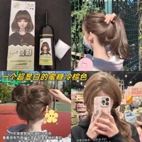 Hot Sale#Super white Best-sellingPure Plant Hair Dye Hair Color Cream Comb Type400g Dyed at Home10mj